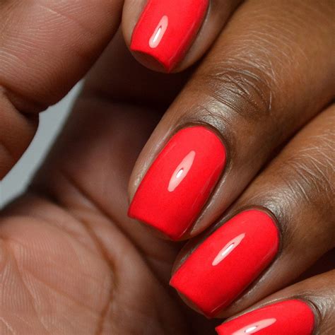 orange poppy nail polish.